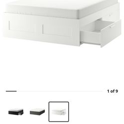 IKEA Brimmes Queen Bed 