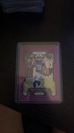 Jonathan Taylor Panini Prizm Pink Colts Card