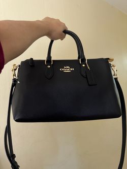 Coach satchel bag with crossbody strap