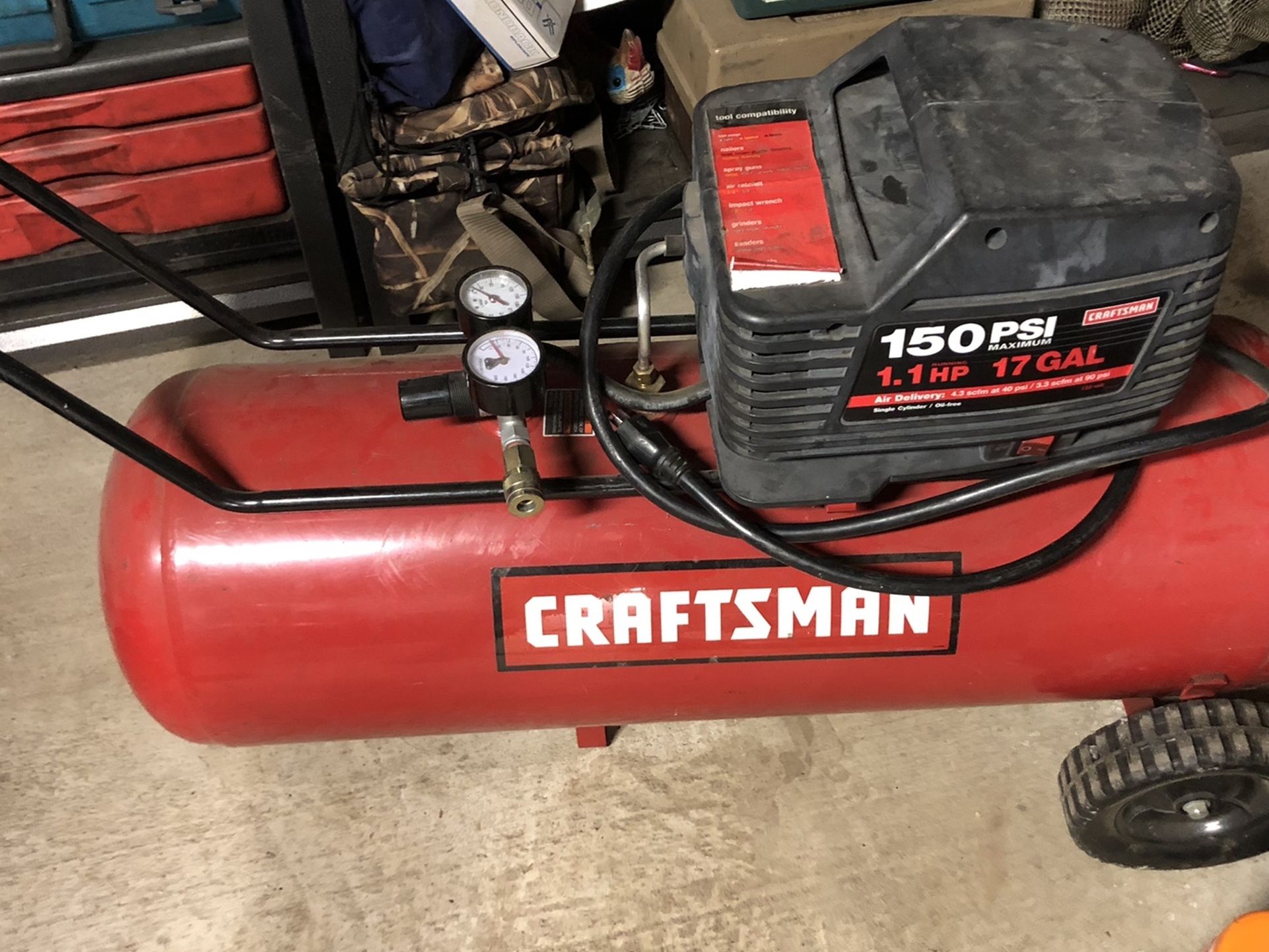 Craftsman 17 gallon air compressor online