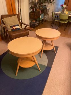 Set of 2 MCM vintage “Mersman” side tables