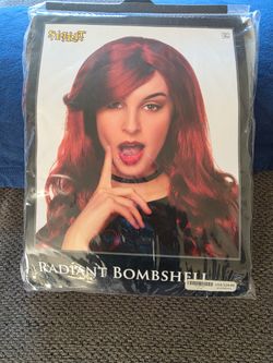 New Red Radiant Bombshell long Wig