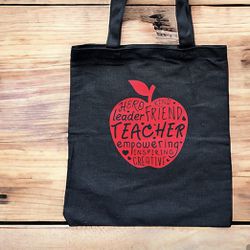 Teacher Canvas Tote Bag