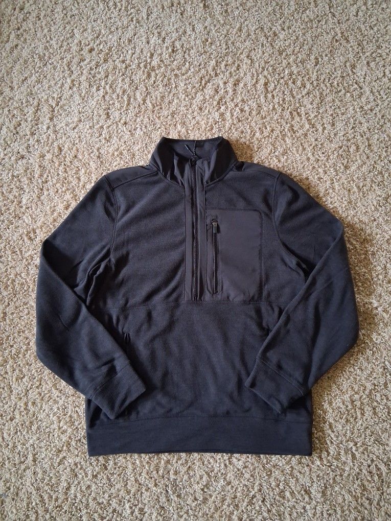 Unipro Quarter-Zip Jacket Size Medium Black