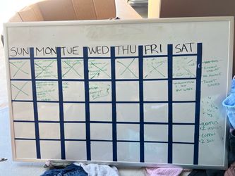 Large Weekly Whiteboard Calendar