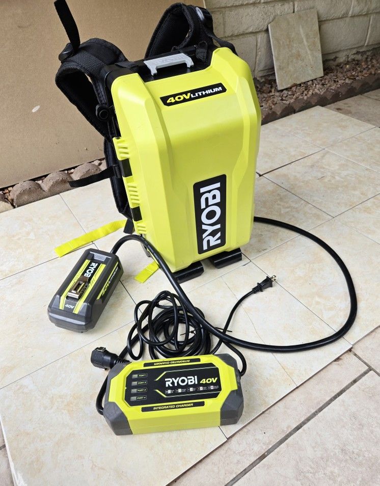 RYOBI
40V Backpack Battery Power Supply (Tool Only)