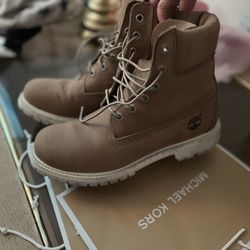 Beige Limited Edition Timberlands 