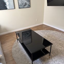 Glass Black Coffee Table