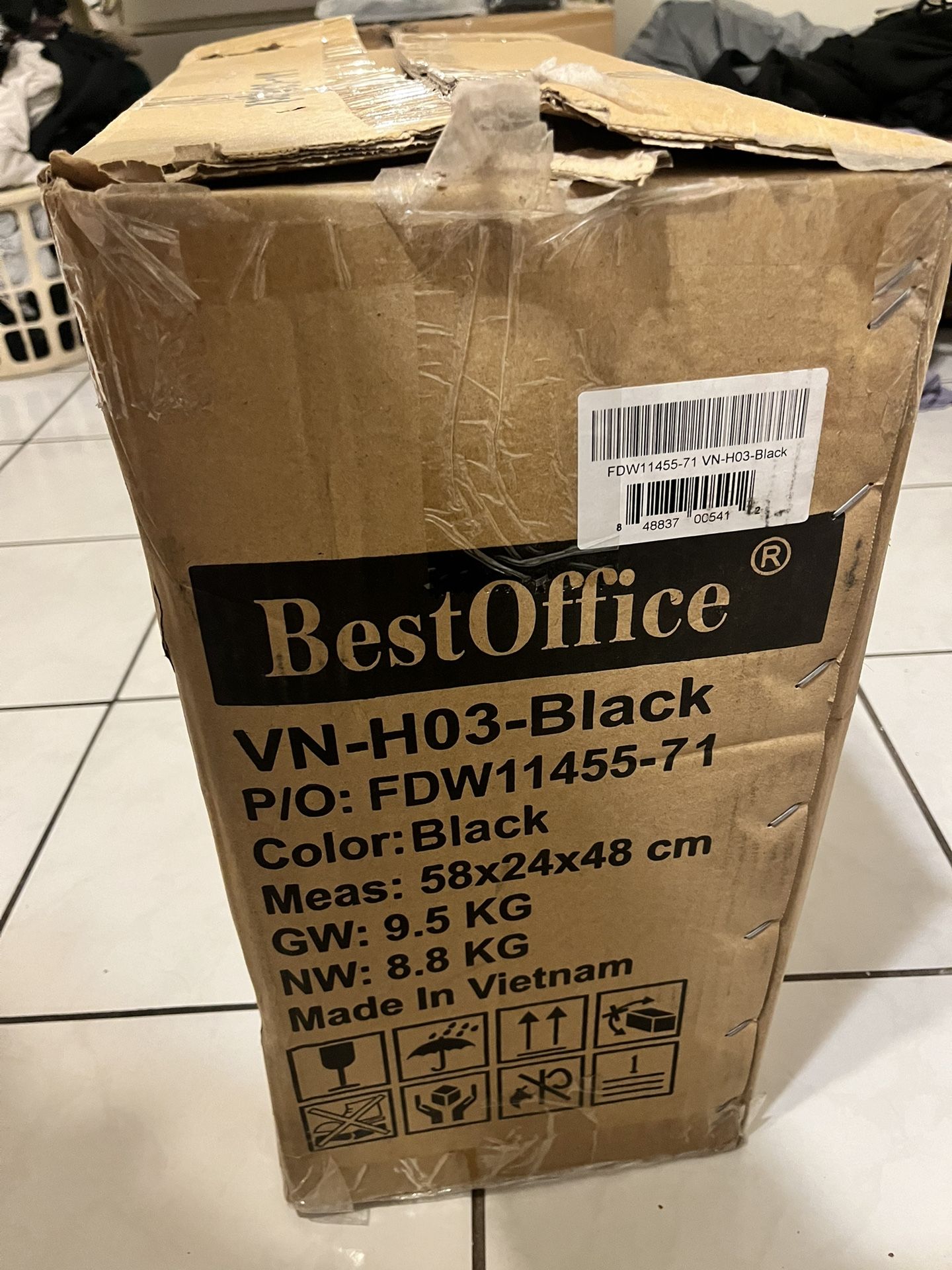BestOffice Ergonomic Black Swivel Office Task Chair brand new