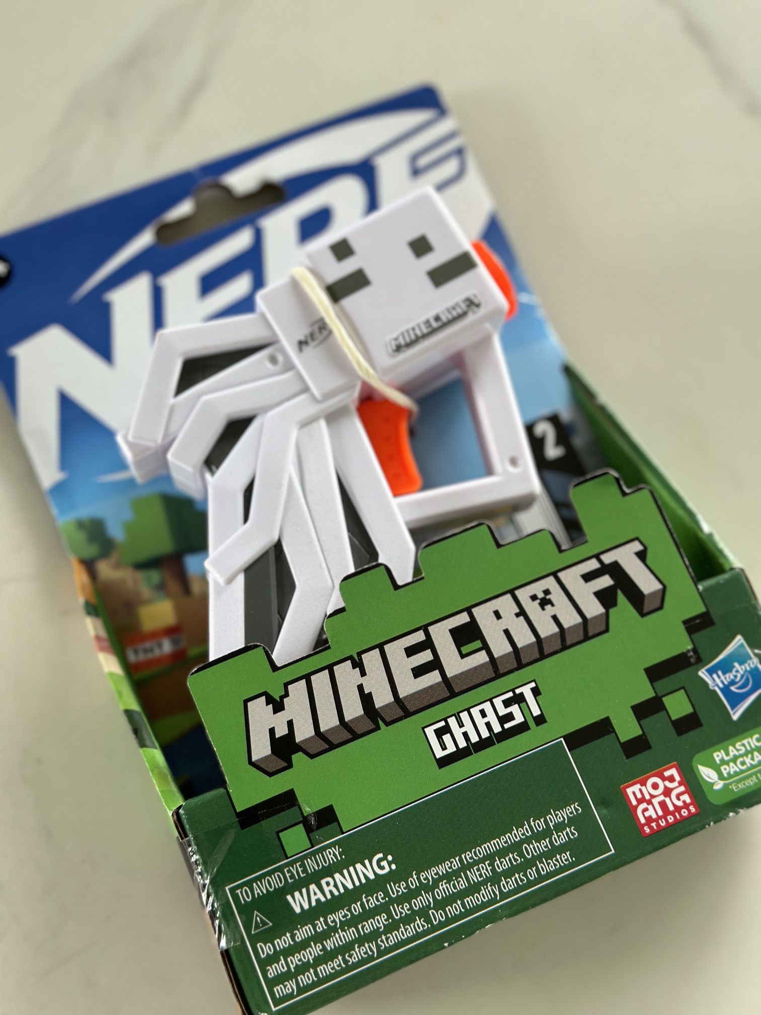 Nerf MicroShots Minecraft Ender Dragon Mini Foam Dart Blaster Toy Gun Ghast New