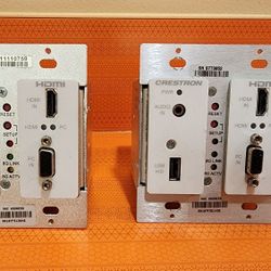 Extron MLC 62 RS D MediaLink Controller, Crestron DM-TX-200-C-2G Wall Plate DigitalMedia 8G+ Transmitter 200 - White