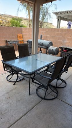 Patio table and chairs