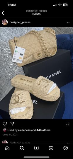 Chanel Purse And Sandal Beige 