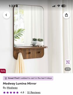 Walnut mirror