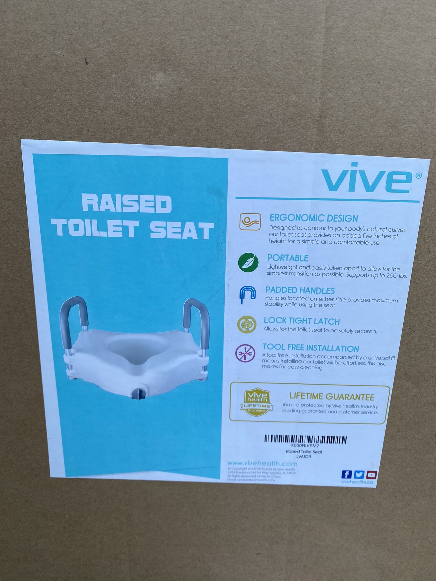 Vive Raised Toilet Seat