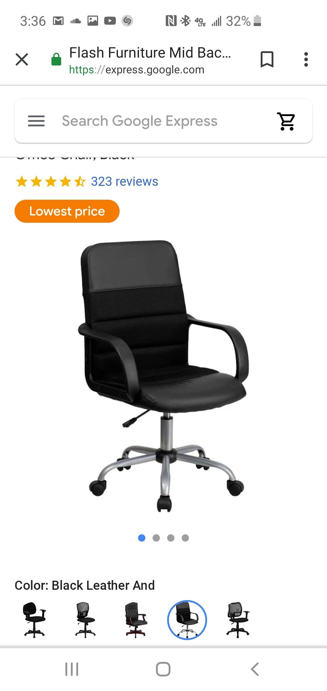 new office chair. retail 60 I'm asking 40. I have tons of office chairs!!!