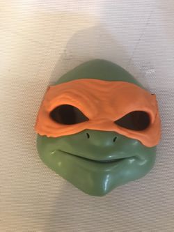 Teenage Mutant Ninja Turtle-Michelangelo Mask-2014-playmates-hard Plastic 