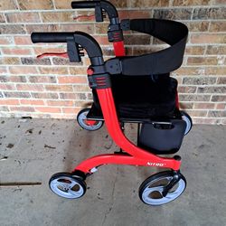 Drive Medical Nitro Euro Style 4 Wheel Rollator With 3" Cushion Seat  