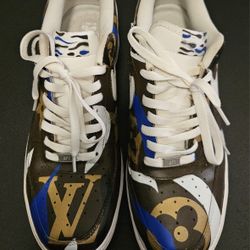 NIKE AIR FORCE 1 Size 12 Custome Made Very Good Condition 