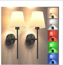 Rechargeable Battery Operated Wall Sconce Set