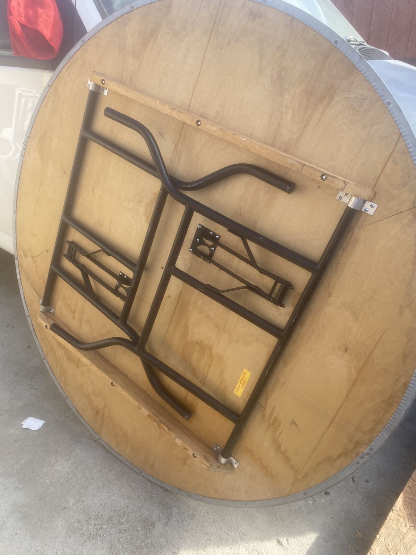 Mesa De Madera Y Metal 