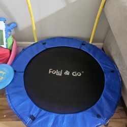 The Original Toy Company Fold & Go Trampoline