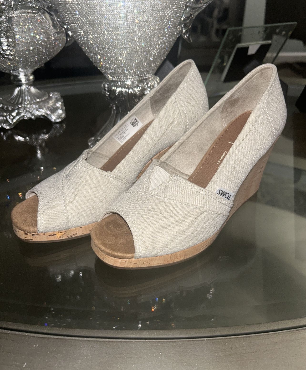 TOMS Women's Classic Espadrille Wedge Set Of Both Size