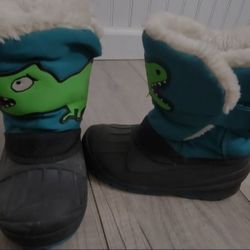 Cat & Jack Dinosaur Boys Winter Boots