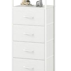 Somdot Tall Dresser for Bedroom with 4 Drawers, Tall Nightstand  (N127)