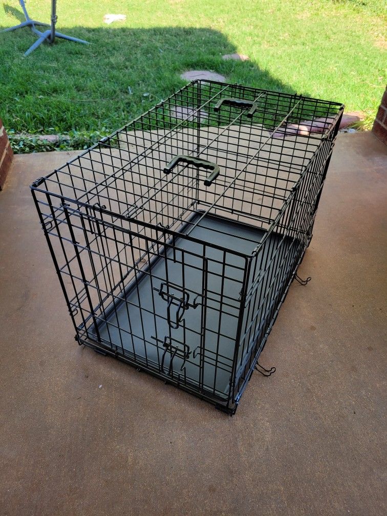 Medium Dog Crate - Foldable With Cushion