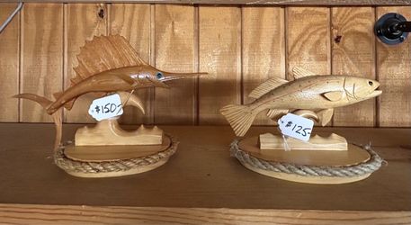 All Handcarved Fish & Birds/Read Description For Prices
