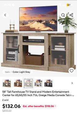 Like-New Modern TV Stand, Retail $100+