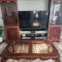 Vintage Wooden Living Room Set