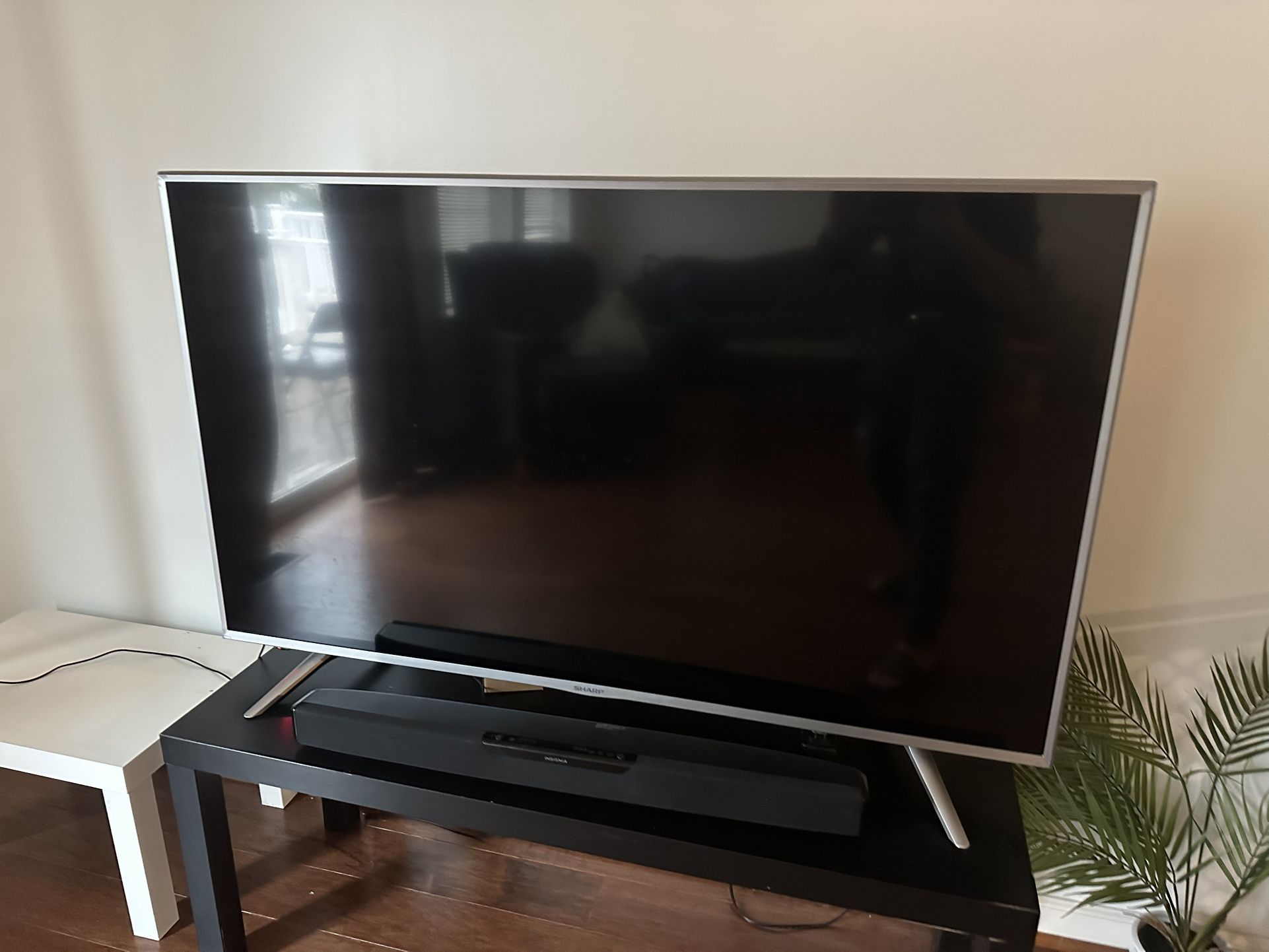 Sharp 60” LED Smart TV + Insignia Soundbar Bundle
