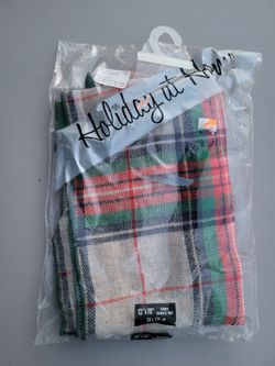 Holiday at Home red plaid table runner 13x70"