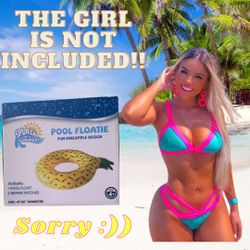 Kids Inflatable Pineapple  Float Ring Swimming Pool and Beach Toy Circle Shape🏖