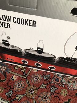 Triple Slow Cooker and Server
