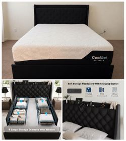 Mattress and bed frame queen size