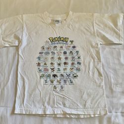 Vintage 1999 Pokémon Characters TShirt Medium 