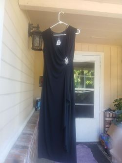 Unfocused studio black dress