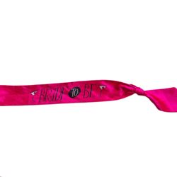 Bride to be sash for small/medium bride to be. Hot pink and black with martinis 