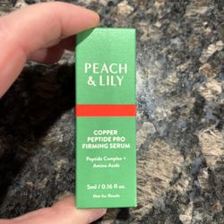 NEW PEACH & LILY COPPER PEPTIDE PRO FIRMING SERUM $4!