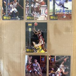 “Rookie Autographs” “Numbered”. (4)-TETRAD. (2)-Draft Day. Eddie Jones, Juwan Howard++!!!😎