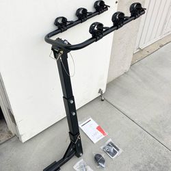 (New) $49 Tile Foldable 3-Bike Rack Mount Bicycle Carrier for 2” Hitch Trucks SUVs 110lbs Max