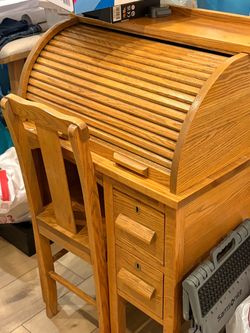 vintage roll desk refinished