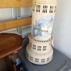 Antique Perfection Oil Heater Handpainted