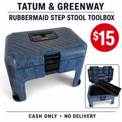 Rubbermaid Roughneck Step Stool Tool Box #7768 $15