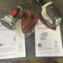 Nextec Flashlight And Sander. Never Used. No Battery Or Charger Best Offer.