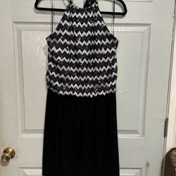Black And Silver Party Dress