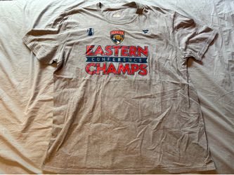 Florida Panthers NHL 2024 Eastern Conference Champions Fanatics Shirt; Men’s 2XL